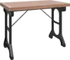 Esstisch 110x65x82 cm Massivholz Tanne und Eisen Produktbild-Vorschau 1