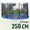 Trampolin-King Sicherheitsnetz für 250cm Trampolin mit 8 Produktbild-Vorschau 1