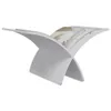 vidaXL Porte-revues en bois sur pied blanc Voir les images du produit 5