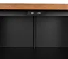 Komoda loft z drzwiczkami czarna 80 cm szafka industrialna Podgląd zdjęcia produktu 9