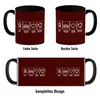 Eat, sleep, LOVE, repeat Kaffeebecher Schwarz Auf der Suche Produktbild-Vorschau 4