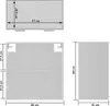 vidaXL Závesná sklenená skrinka Lyon White 60x31x60 cm Náhľad obrázku produktu 7