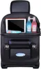 A black car seat organizer with various compartments and items stored inside. Podgląd zdjęcia produktu