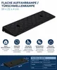 4 rampe di accesso 50x22x4 cm – Rampa in plastica nera per Anteprima dell’immagine prodotto 2