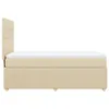 Boxspringbett mit Matratze Creme 100x200 cm Stoff Produktbild-Vorschau 7
