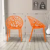 CLP 4er Set Gartenstuhl Hope, Modernes Design, Wetterfest, Produktbild-Vorschau 2