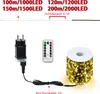 UISEBRT Kupferdraht Lichterkette 150M 1500 LEDs Weihnachts Produktbild-Vorschau 2