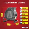 HECH 3542 Heizlüfter Keramik | 2000W | bis 20m² | Produktbild-Vorschau 9