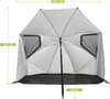 VirtuFit Strandparasol Premium 200 cm Szary z parawanem Podgląd zdjęcia produktu 8