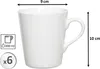Ritzenhoff & Breker Vio, Set, 0,33 l, Weiß, Porzellan, Produktbild-Vorschau 3