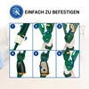 A grid of six images showing the steps to attach a part of a vacuum cleaner, with text indicating it's easy to attach. Produktbild-Vorschau