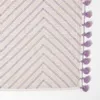 HOMESCAPES Badematte flieder mit Zickzack-Muster - Produktbild-Vorschau 4