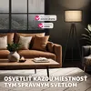 tectake® Lunaris stojaca lampa, trojnohý oceľový rám, 60 W Náhľad obrázku produktu 8