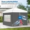 Sekey 2 Seitenteile für 3x3 /3x6m/3x9m pavillon mit Produktbild-Vorschau 7