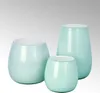 Lambert Pisano Vase klein Überfangglas, aqua H18 cm  D17 cm Produktbild-Vorschau 2