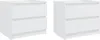 vidaXL Comodini, set da 2 pezzi, bianco, 50x39x43,5 cm, Anteprima dell’immagine prodotto 7