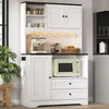 Armoire de cuisine Flieks avec éclairage LED, prises Voir les images du produit 1