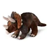 A plush toy Triceratops dinosaur is shown from a side-angle on a white background. Produktbild-Vorschau