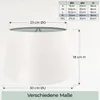 Wogati® Premium Lampenschirm E14/E27 Baumwolle |Ecru / Produktbild-Vorschau 4