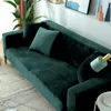 Sofabezug 4 Sitzer 235-300cm - Grün - Samt - Stretch Produktbild-Vorschau 4