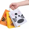 Geburtstagstüten 15x8x21 cm, bunte Papiertüten mit Tiermotiven für Süßigkeiten und kleine Geschenke Podgląd zdjęcia produktu