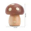 Stolná lampa Mushroom LED – drevo, teplé svetlo, plynule Náhľad obrázku produktu 5