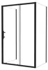 U-Form Duschkabine 110cm Schiebetür mit 2x Seitenteil 80cm Produktbild-Vorschau 1