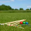 Relaxdays Krocket Spiel, 4 Spieler, Kinder & Erwachsene, Produktbild-Vorschau 5