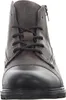 A close-up, front-facing view of a brown leather boot. Produktbild-Vorschau