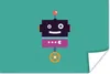 MuchoWow® Poster Roboter - Rad - Lila - Grün - Jungen - Produktbild-Vorschau 1
