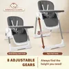 Klappbar Hochstuhl Baby, Höhenverstellbar Kinderhochstuhl, Produktbild-Vorschau 7