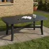 Rasura - Tavolo da Esterno, 180x100x72h cm Nero Antracite, Anteprima dell’immagine prodotto 2