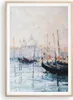 Gerahmtes Poster - Rahmen in heller Eiche - Venedig Produktbild-Vorschau 1