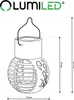 LUMILED 4er Set LED Solarlaterne für Außen Solar Laternen Produktbild-Vorschau 6