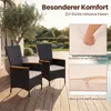 KOMFOTTEU Gartenstühle 2er Set, Balkonstuhl aus Polyrattan, Produktbild-Vorschau 4