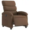 vidaXL Relaxsessel Elektrisch Braun Stoff Produktbild-Vorschau 3