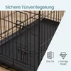 FEANDREA Hundekäfig Faltbar mit 1 Tür und Kunststoffschale Produktbild-Vorschau 13