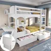 Sweiko Kinder-Etagenbett, Doppelbett, multifunktionales Produktbild-Vorschau 1