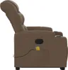 Fauteuil de massage avec releveur Marron Tissu Voir les images du produit 11