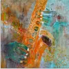 ARTland Glasbild Ein Saxofon Größe: 30x30 cm Produktbild-Vorschau 1