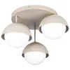 MasterLED Deckenleuchte E27 3-flammig Beige Kaschmir Glas Produktbild-Vorschau 1