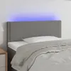 LED Kopfteil Dunkelgrau 90x5x78/88 cm Stoff , Kopfteile Produktbild-Vorschau 1