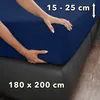 STUDIO Basic Frottee Spannbettlaken 180x200cm, Baumwolle Produktbild-Vorschau 4