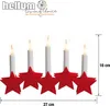 LED Leuchter Sterne rot Motiv Weihnachten Winter Kerzen Produktbild-Vorschau 4