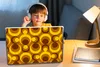 MuchoWow® Laptop Aufkleber Sticker Cover Muster - Retro - Produktbild-Vorschau 3