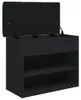 vidaXL Schuhbank Schwarz 62x32x50 cm Holzwerkstoff Produktbild-Vorschau 5