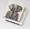 Elephant in a jacket – Leinwandbild Wandbild – 60x60 cm – Produktbild-Vorschau 5