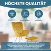 Albatros Ohrensessel mit Hocker YORK, Samt Bezug, bequem Produktbild-Vorschau 3