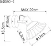 Technical drawing with dimensions of a wall lamp. Produktbild-Vorschau