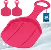 KOTARBAU® 2 pcs. Luge Plastique 53x34x3,5 cm Rose Luge à Voir les images du produit 1